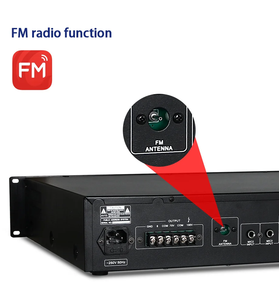 Oupushi MP-2180U высокомощный профессиональный усилитель вещания Многофункциональный Bluetooth усилитель Поддержка дистанционного управления