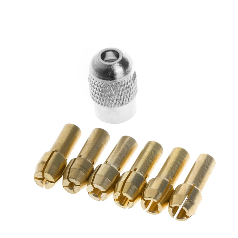 7 шт./лот латунная Цанга dremel 1 0/1 6/2 0/2 4/3 0 + check M8 * 3 2 подходит для вращающихся