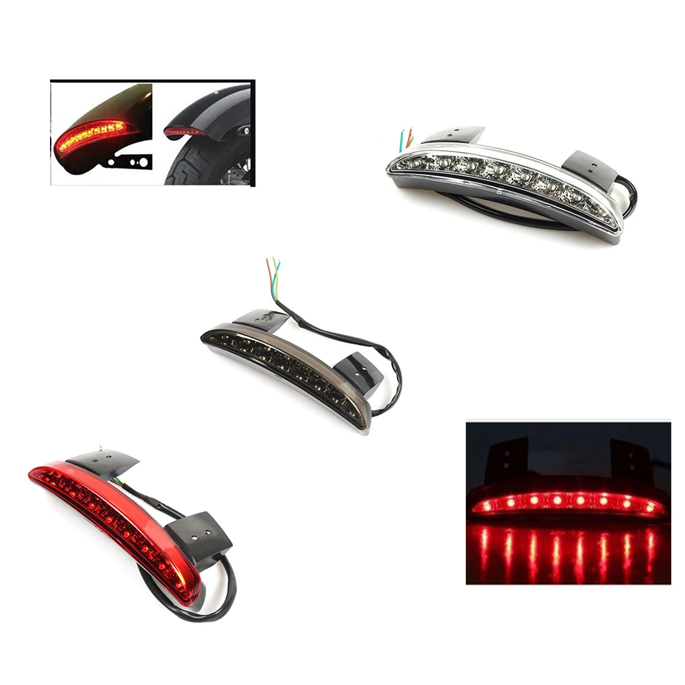 

Motorcycle Lights Rear Fender Under Edge Brake Stop Taillight Tail light For Harley Davidson Touring Sportster XL883 XL 883 1200