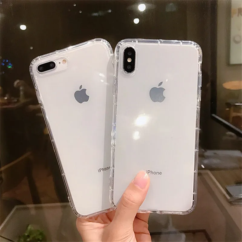 Shockproot Gasbag TPU Прозрачный чехол для iphone 12 Pro Max 7 8 Plus 11 XR X XS силиконовый защитный |