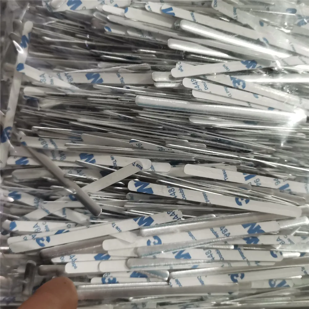 

100PCS Aluminum Strip Nose Bridge Strips 85 * 5 * 0.5 mm for Mouth Face Guard DIY Making Face Guard Fix DIY Craft Accessories