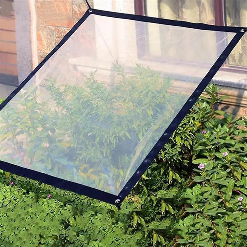 

Transparent Rainproof Shade Cloth Awning Canopy Insulation Frost Protection Bird Resistant Windscreen for Garden Camping