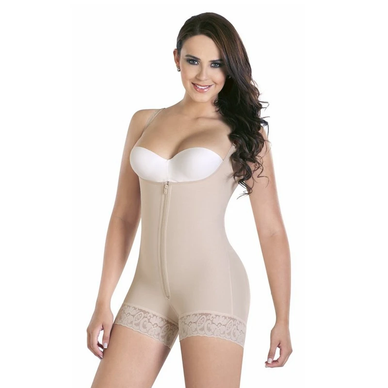 

Colombian Fajas Full Body Underbust Underwear Zipper Waist Trainer Body Shaper Body Sculpting Slimming Shapewear Bodysuit S-6XL