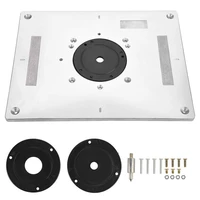 universal multiful electric wood milling trimming machine flip plate guide table router table insert plate for woodworking bench