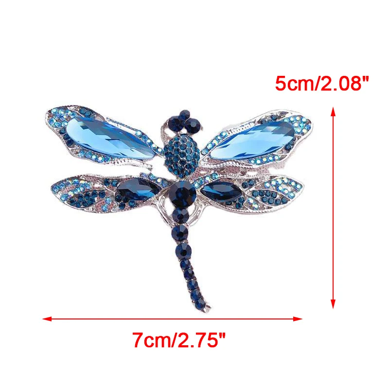 

Fashion Jewelry Dragonfly Rhinestone Brooch Women Pearl Pin Enameled Brooch Green Color Ladies Party Gifts Dress Accessories