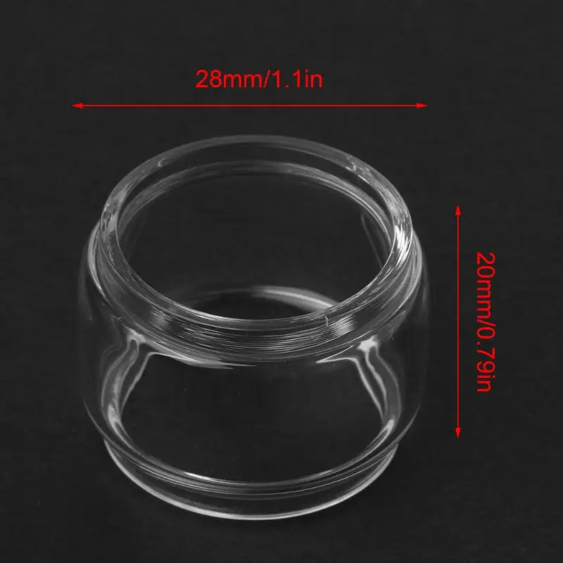 

Replacement Clear Fat Glass Tank for Eleaf ELLO DURO/I Just 3 Bubble Glass Fatboy Tube Accessories