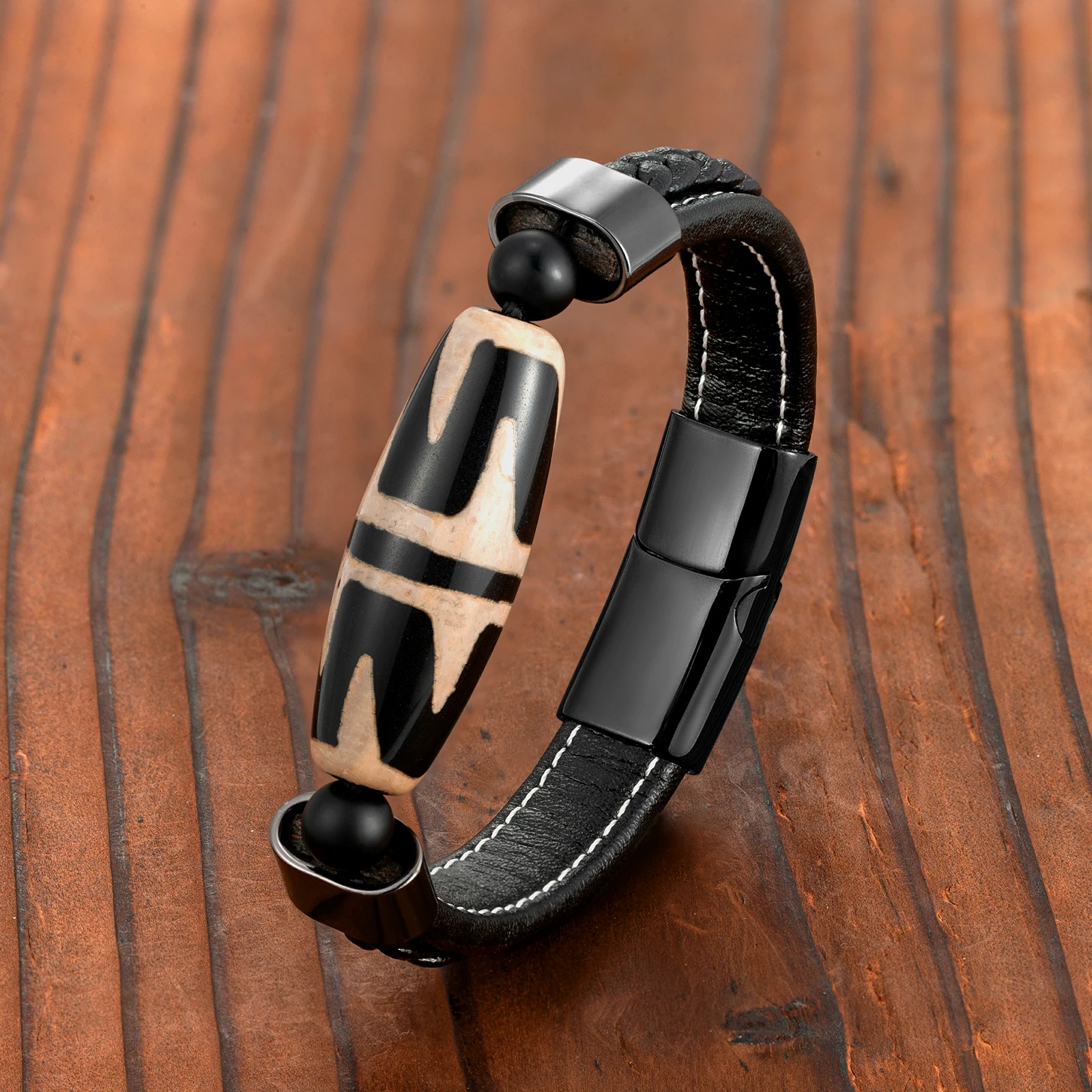 Новинка 2021 большие бусины Dzi с тигровым зубом ювелирные изделия из натурального