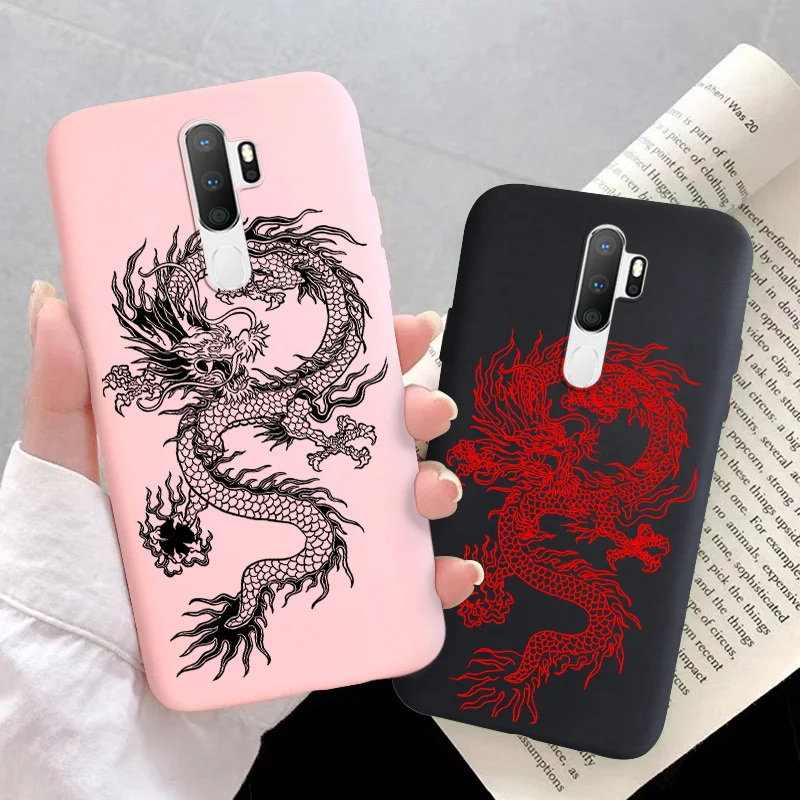 

Fashion Dragon Silicone Soft Phone Case For Oppo A52 A72 A92 A53 A33 A32 A1k A37 A39 A57 A59 A3S A5S Back Cover Shockproof Coque