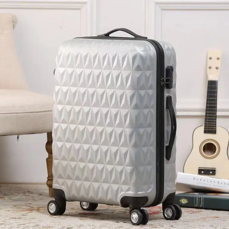 Gray 20''carry on багаж кабина чемодан с колесиками Женская тележка чехол прокатный багаж 28 дюймов Большая Сумка Мода hardside багаж для девочек - Цвет: Gray