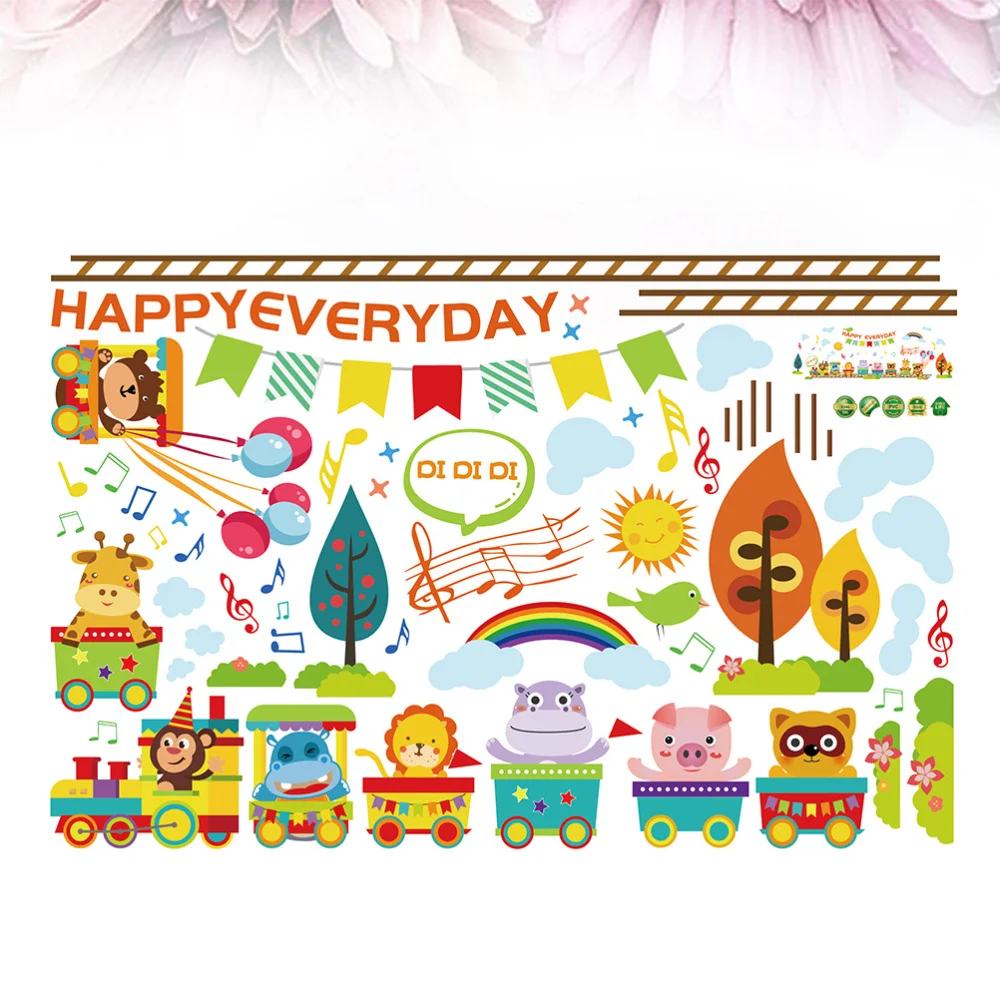 

Cartoon Animal Wall Sticker Home Decoration Kids Room Wall Sticker Mural Art Poster