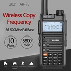 ABBREE AR-F5 сканер частоты для переносного приемо-передатчика автоматический Беспроводной Копировать частоты 10 Вт Мощный 5800 мач поддержка зарядка через USB радио