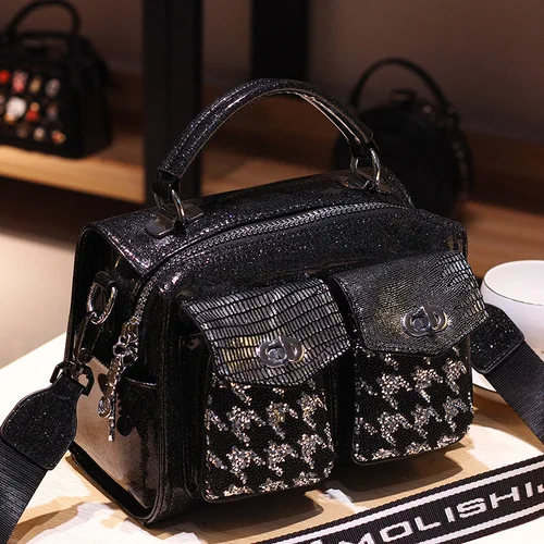 

Women's Bag Ita Rhinestone Animal Prints Boston Handbag Tote High Quality Crossbody Over Sholder Bolso