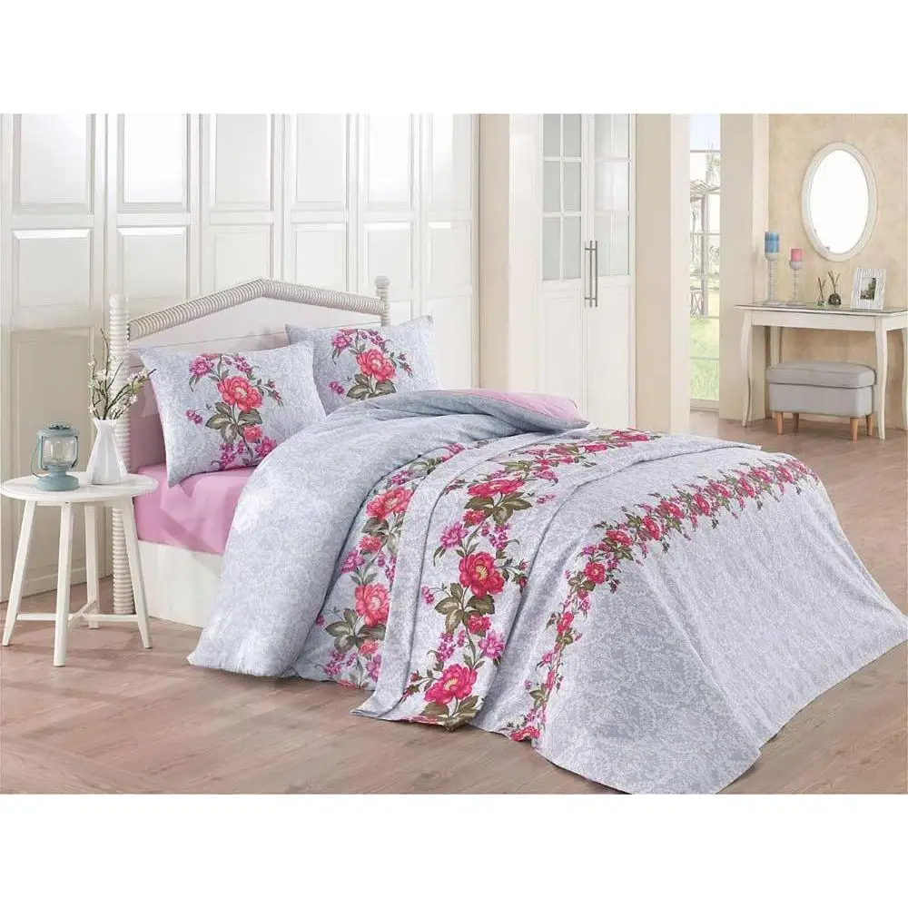 

Cotton Box Pikeli Duvet Cover Set Single Personality Camellia Pink