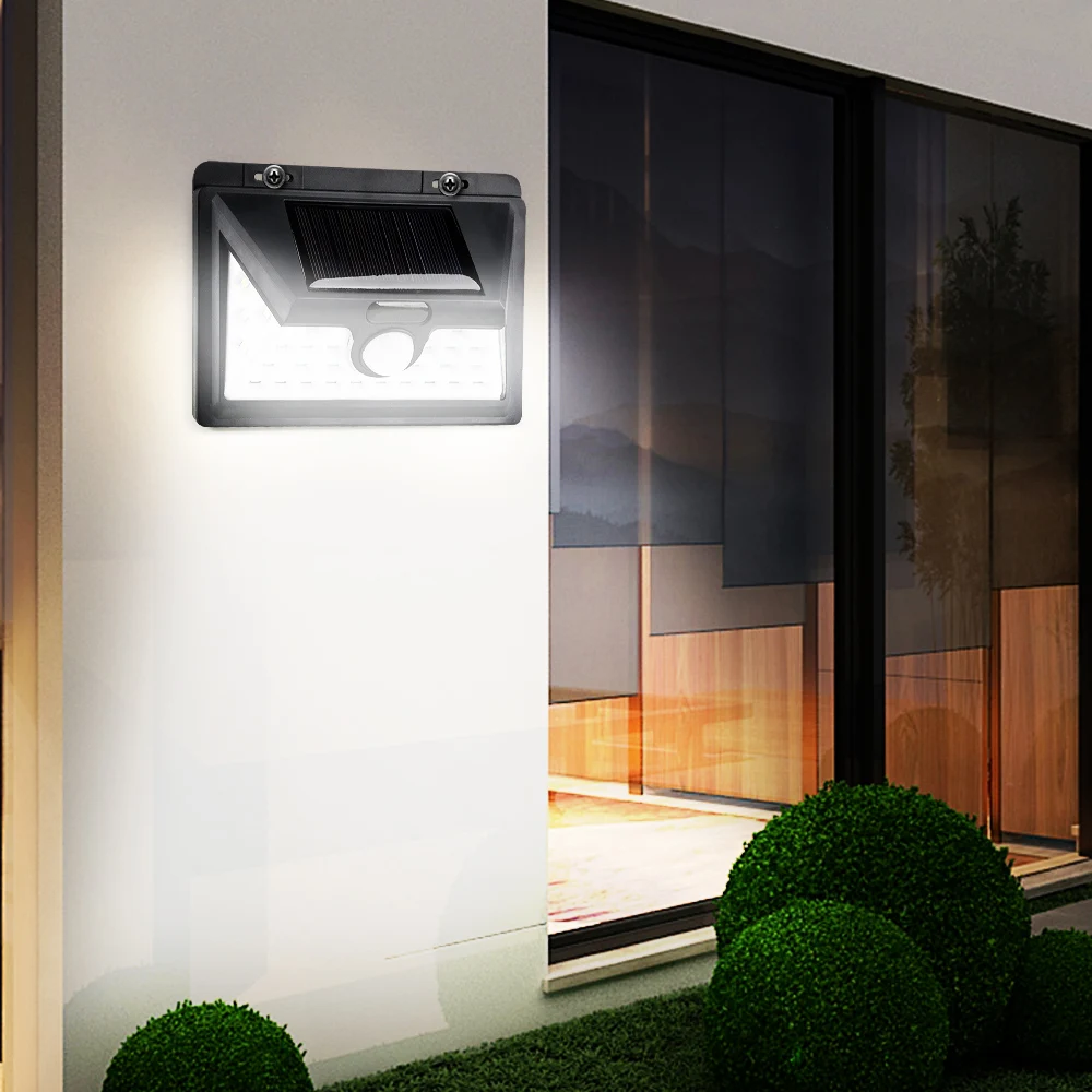 Junejour Solar Lights 32/52 Wall Light Outdoor Security Lighting Nightlight Waterproof IP65 Motion Sensor Detector 1/2PCS |