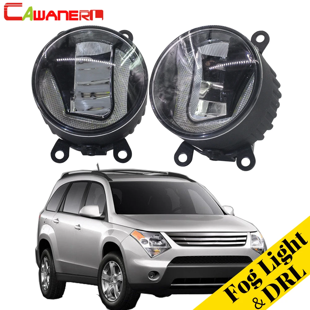 Cawanerl 2 шт. стайлинга автомобилей светодиодные противотуманные фары Дневные