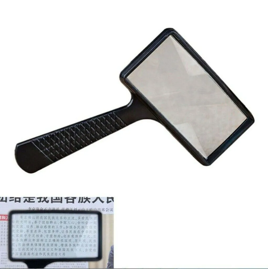 

Jewelry Magnifying Glass Loupe Magnifier Portable Rectangular 100mm*50mm