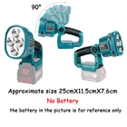 12 Вт пистолетпортативный Точечный светильник Рабочий СВЕТОДИОДНЫЙ фонарик Предупредительная лампа фонарик с USB уличный светильник для BOSCH 14,4 в 18 в литий-ионный аккумулятор