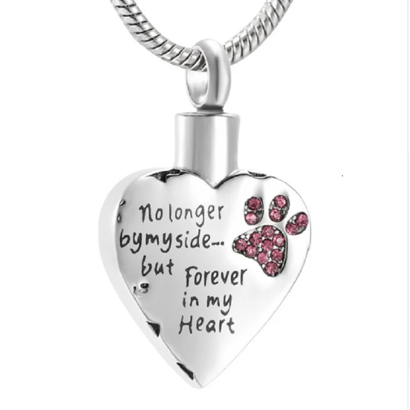 Ожерелье с кулоном в виде собачьей лапы из нержавеющей стали|memorial jewelry|pendant necklacedog