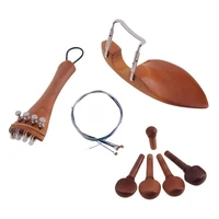 44 violin parts accessories chin rest tailpiece fine tuner tuning peg tailgut endpin strings kit