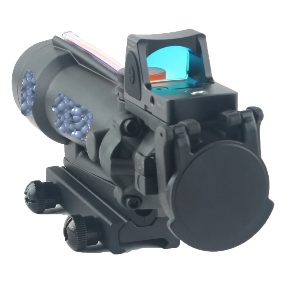 Тактический Оптический Прицел ACOG 3 5x35 с красной точкой прицел крышка объектива