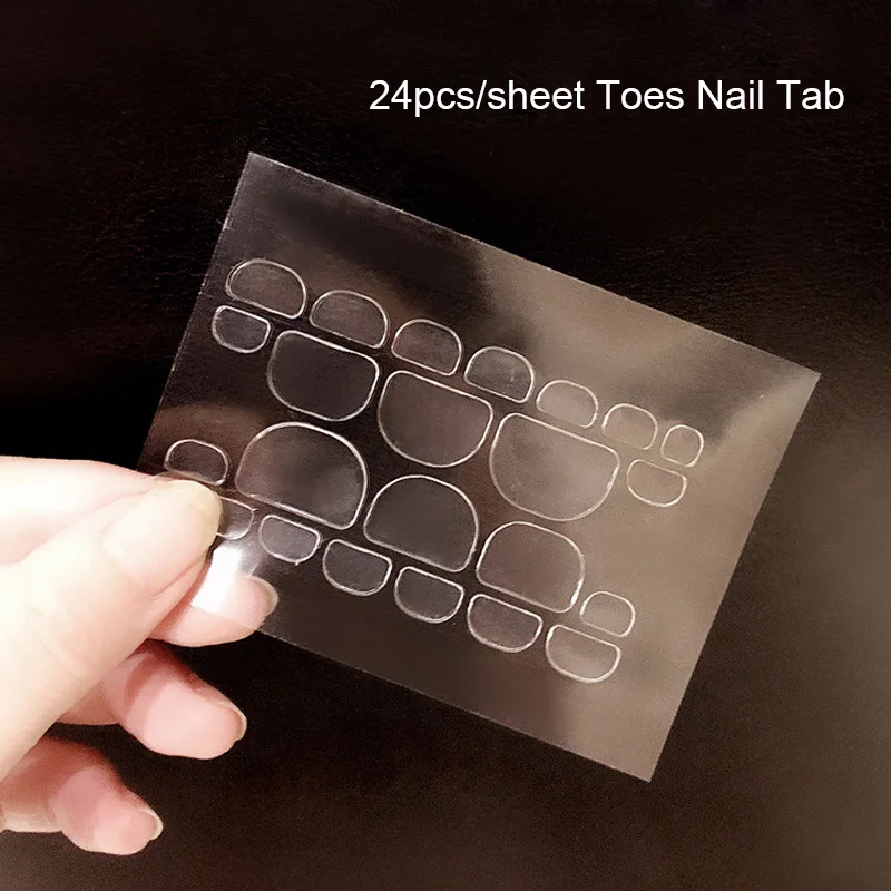 10 листов двухсторонний клейкий клей для ногтей прозрачная наклейка лента