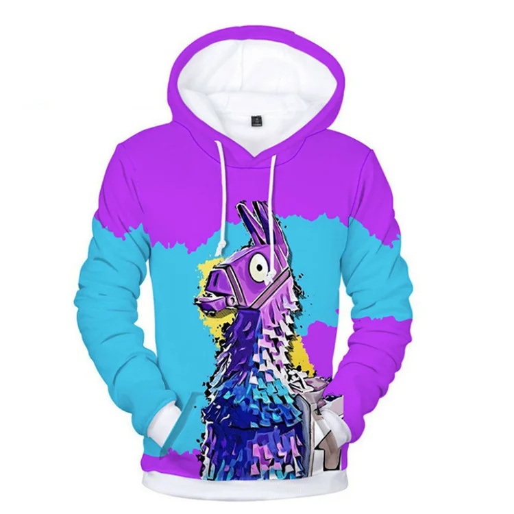 

Cartoon Donkey Game Peripheral 3D Sweater Digital Printing Loose Hoodie