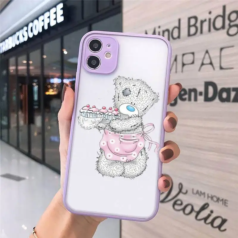 

Tatty Teddy bear Cute doll Phone Cases matte transparent For iphone 7 8 11 12 plus mini x xs xr pro max cover