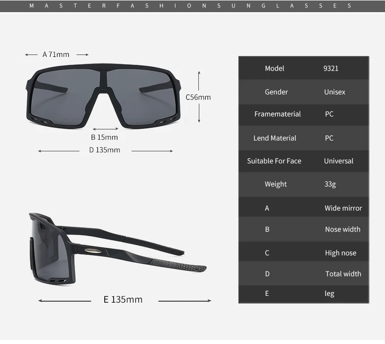 

New men's and women's sunglasses riding MTB Bike glasses sports outdoor sunglasses windproof sunglasses goggles boyfriend gift
