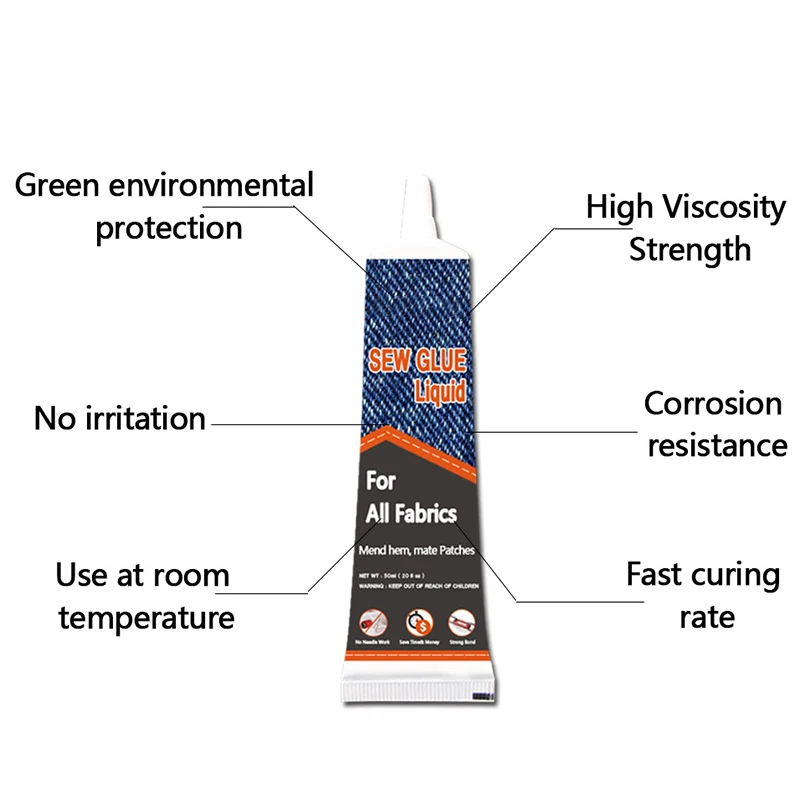Стежок жидкий раствор для шитья гель ремонта профессиональной одежды клей