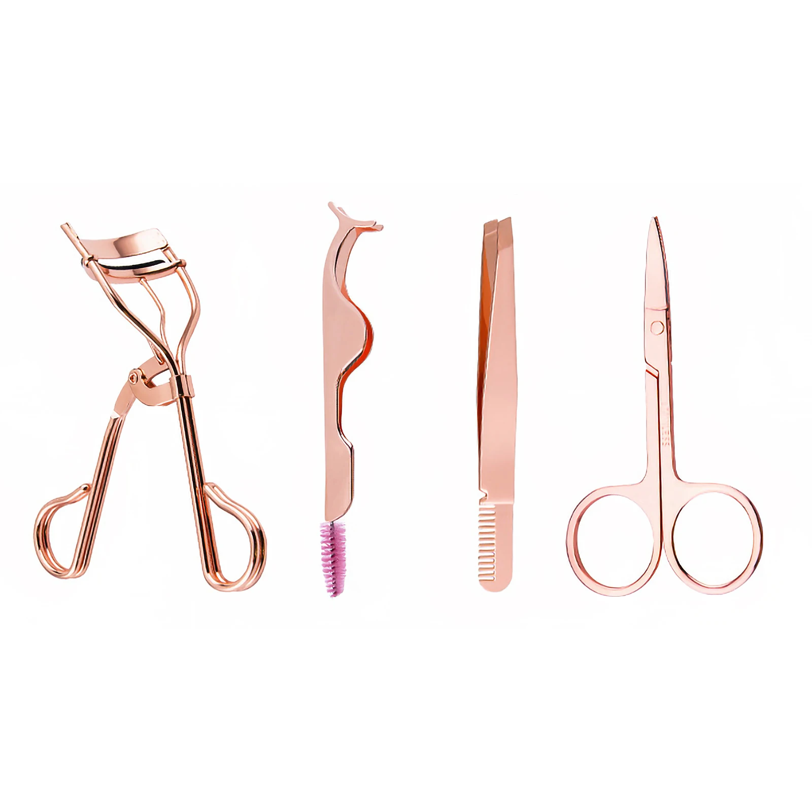 

Multifunctional False Eyelashes Auxiliary 4 In 1 Eye Lash Curler Kit Eyelash Curler Clip Eyebrow Tweezer False Eyelash Aid Tool