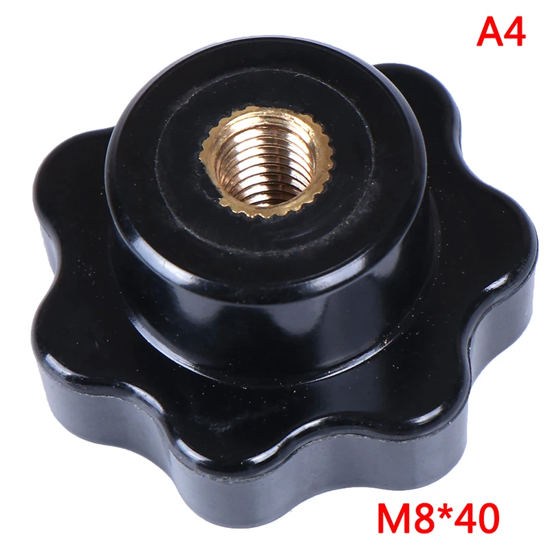 1 шт. M5/M6/M8/M10/M12 внутреннюю резьбу головка звездообразная Навинчивающаяся ручка зажима Медь ручка сердечника - Цвет: 4