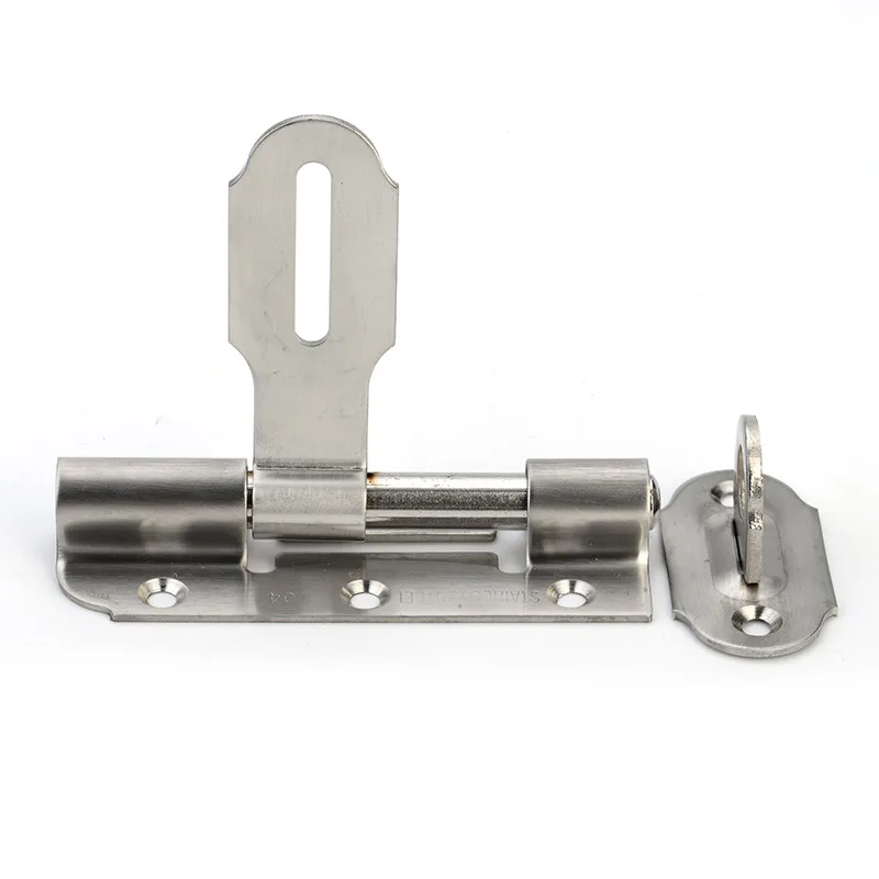 Дверной болт из нержавеющей стали Защитный Рычаг фиксатор 4 дюйма скользящий