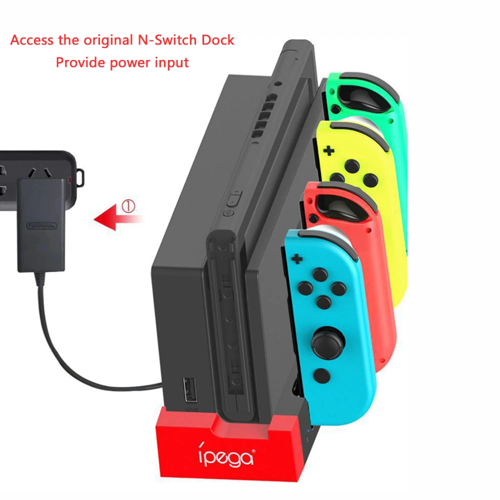 Зарядное устройство Joycon для Nintendo Switch 4 порта зарядная док-станция Joy-Con подставка