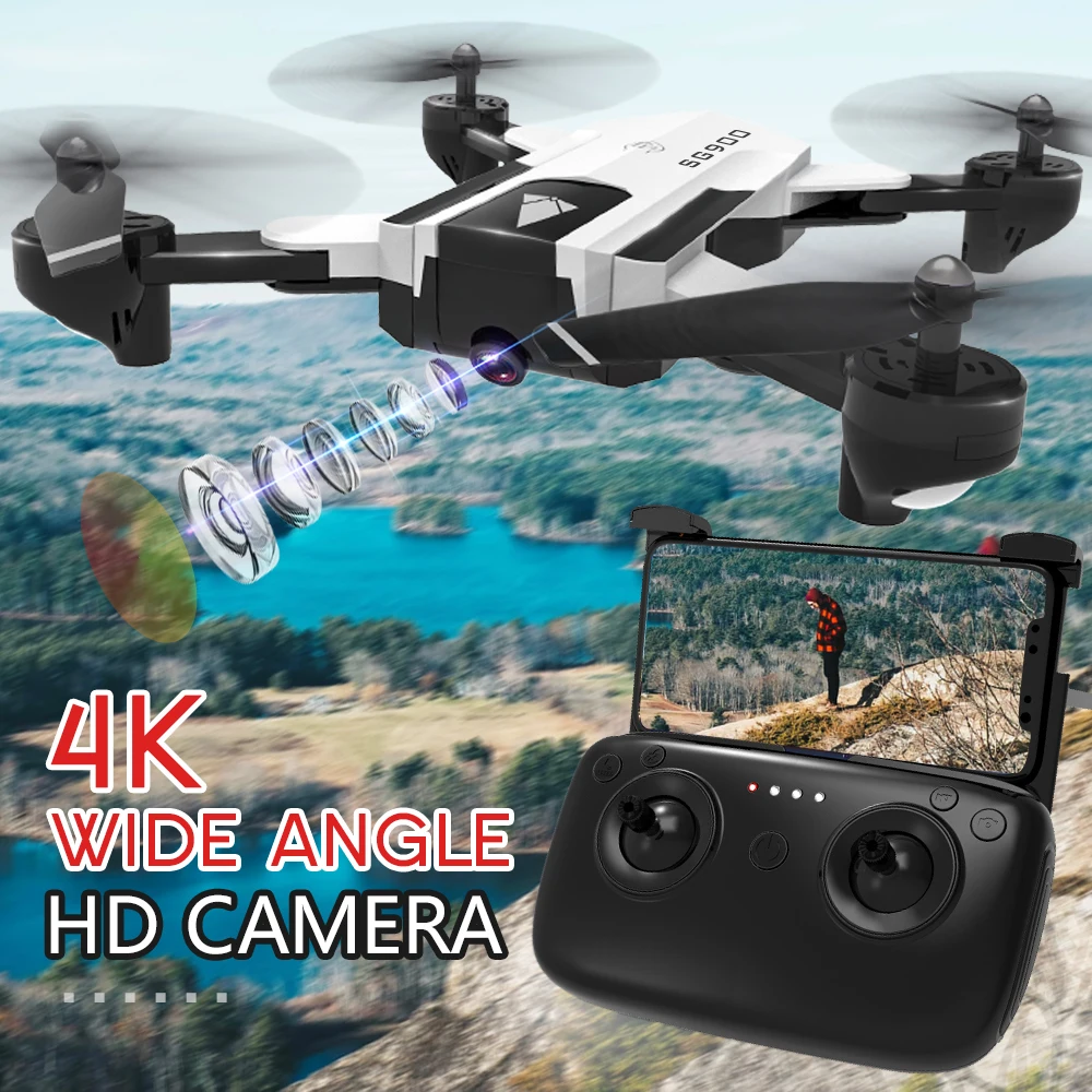 

SG900 Foldable Drone With Dual Camera 4K WiFi FPV Wide Angle Optical Flow RC Helicopter Selfie Professional Quadcopter RC Toy