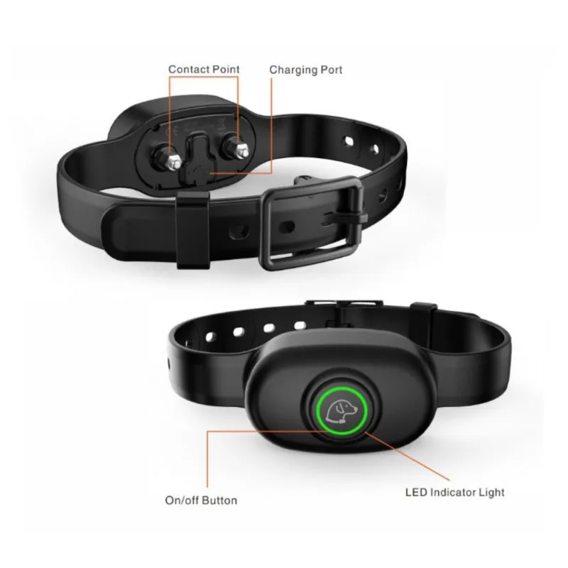 Портативный ошейник для собак регулируемый маленький средний большой USB