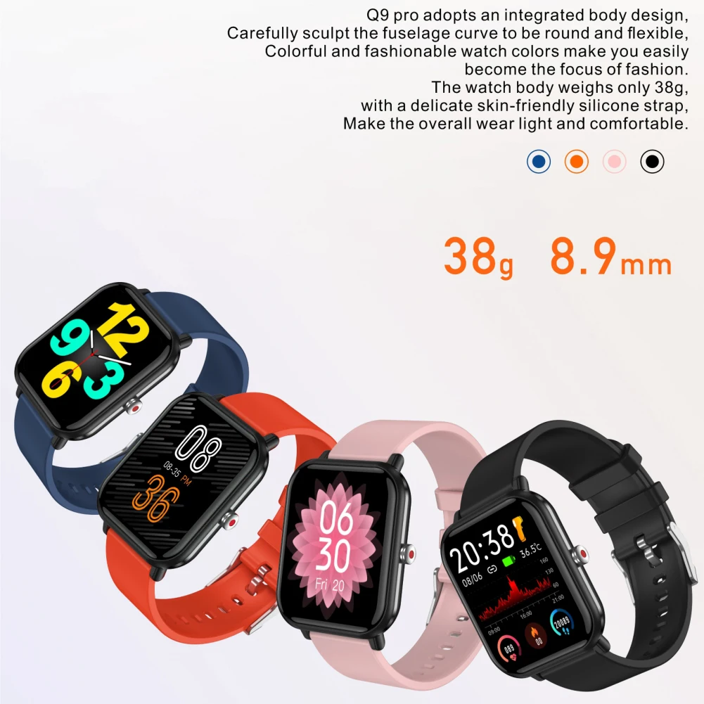 

2021 взрывозащищенные водонепроницаемые Смарт-часы 1,69 большой экран 240*28 температура тела уровень кислорода в крови пульсометр спортивный см...