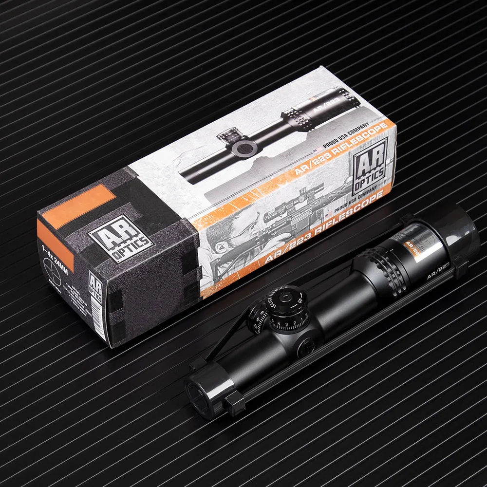 Тактический прицел 1 4x24 AR Optics Drop Zone 223 с мишенью колышки охотничьи прицелы для
