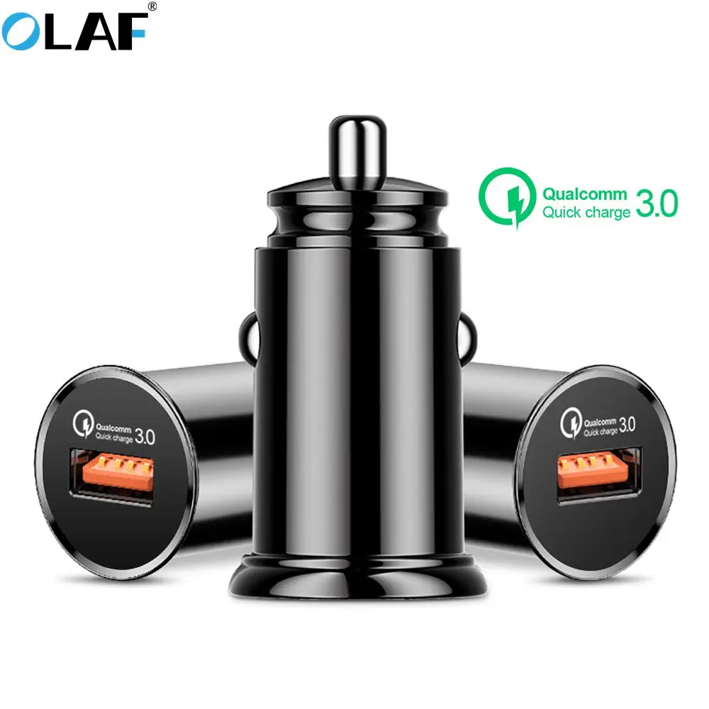 Автомобильное зарядное устройство Olaf с 2 USB-портами и поддержкой быстрой зарядки 3