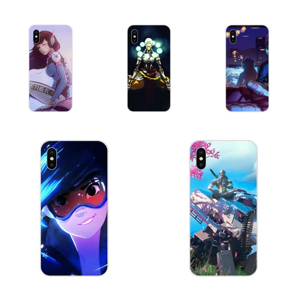 Overwatchs Tracer 76 Pharah OW Гэндзи для Xiaomi Redmi Note 2 3 3S 4 4A 4X5 5A 6 6A Pro Plus Тонкий чехол из ТПУ