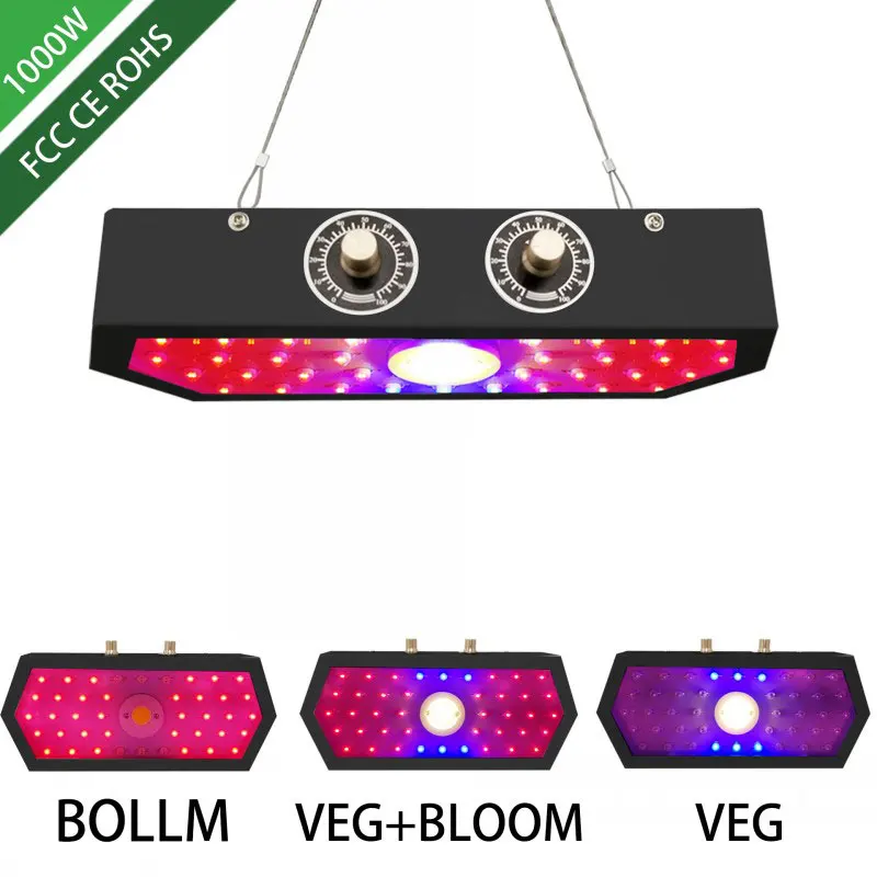 Лампа для выращивания светодиодный Grow светильник 1000W полный спектр завод ing Fitolampy