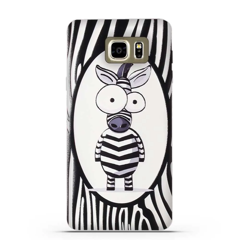 Чехол для Samsung Galaxy Note 5 мягкий силиконовый чехол из ТПУ с цветочным рисунком