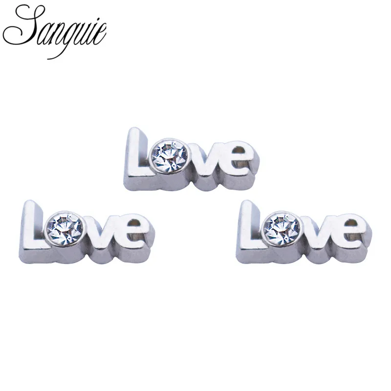10 шт./буквы любовь кристалл амулеты незакрепленные шармы подходящие для жизни