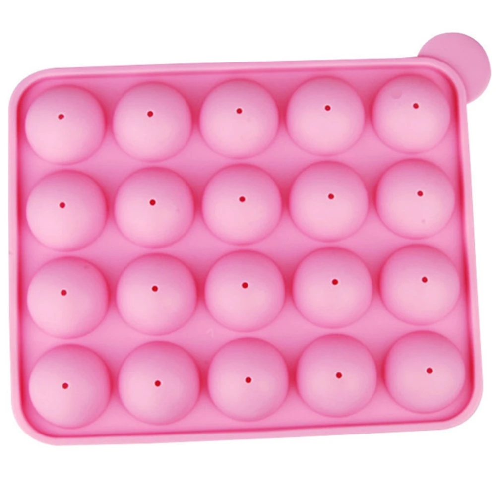 

1PC 12/20 Holes Chocolate Ball Cupcake Cookie Candy Maker DIY Baking Tool Silicone Pop Lollipop Mold Stick Tray Cake Mould