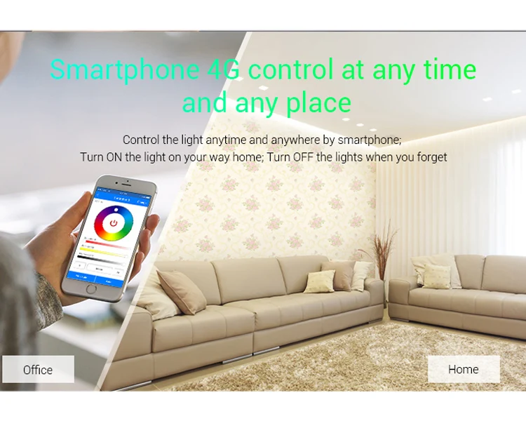 wifi 5 in 1 led strip controller WL5 dimmer DC12~24V can smart phone APP/remote control/Alexa/Google Assistant voice control
