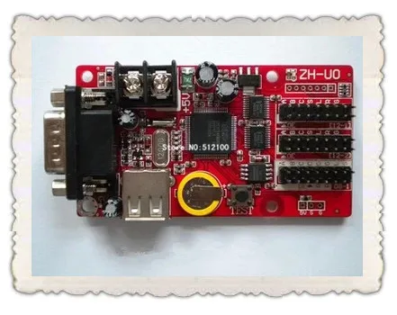 ZH-U0 высокая производительность хорошее качество RS232 + USB LED карта управления для