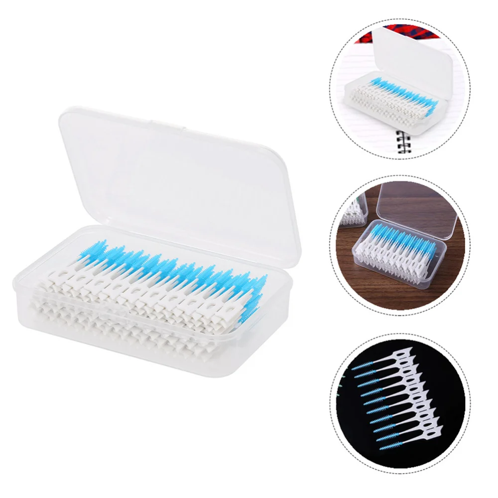 

320pcs Floss Picks Toothpick Floss Stick (Green and Blue)
