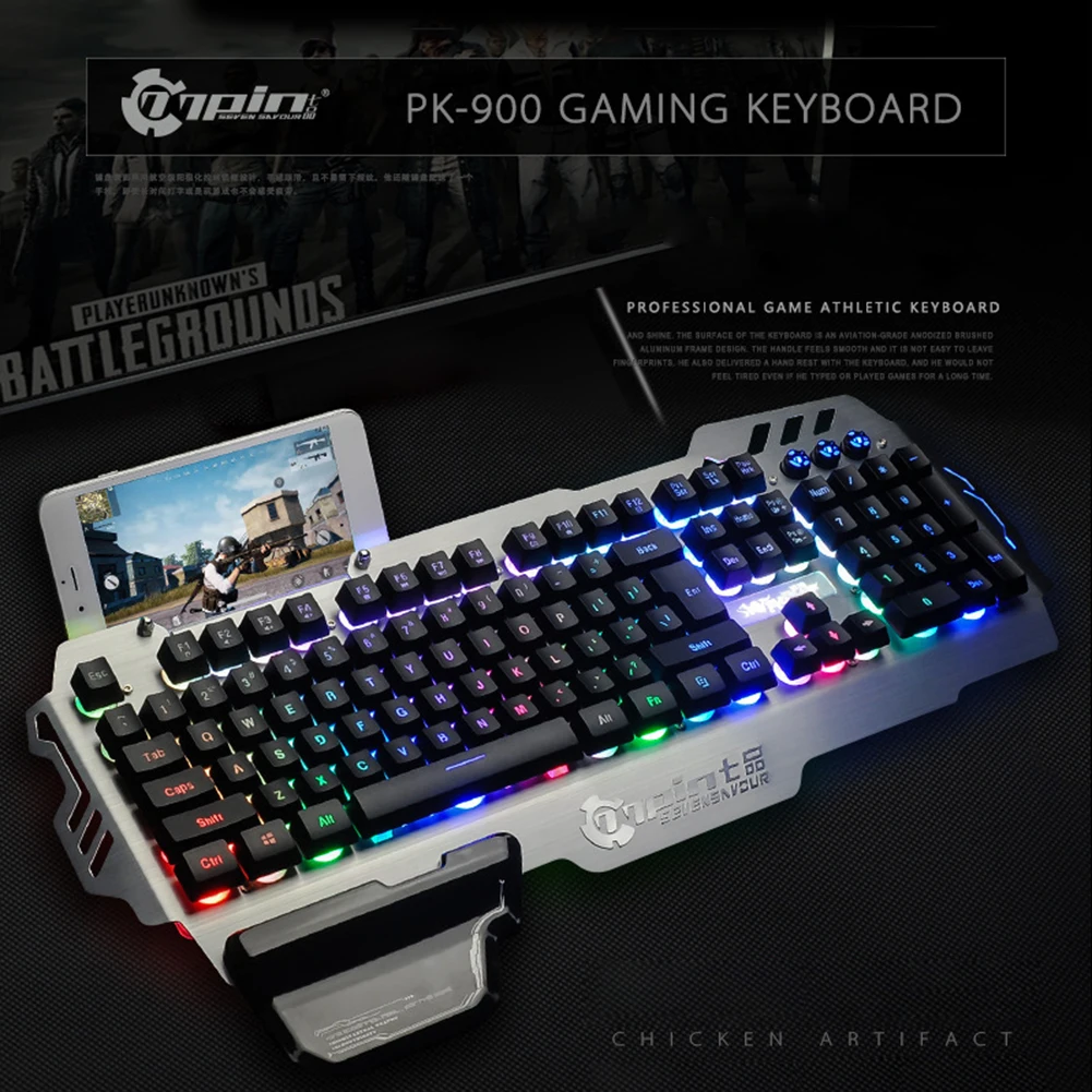 

104key Mechanical Keyboard and Mouse Combo Ergonomic Gaming Keyboard RGB Backlight Switch USB Wired for Desktop Laptop Computer
