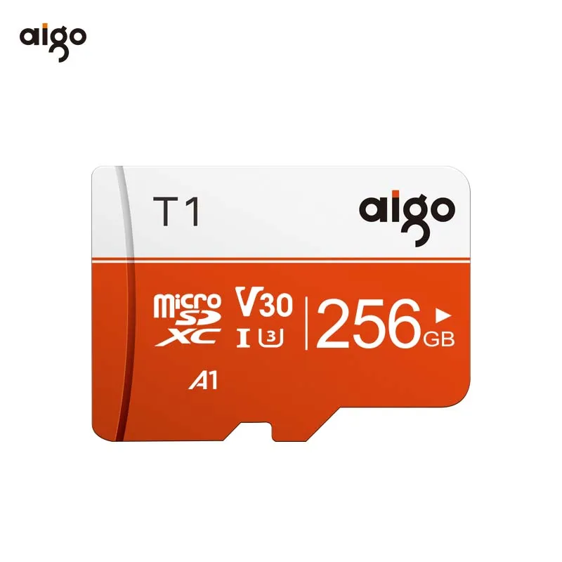 

Aigo 256G 97MB/S high speed microsd card UHS-3 V30 A1 micro sd card waterproof tf card heat resistant memory card