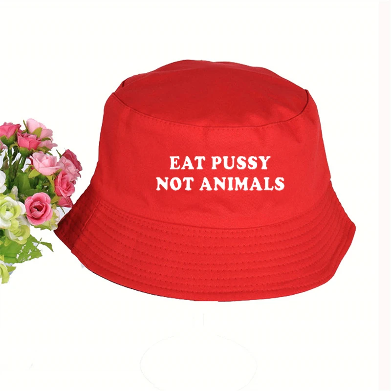 eat pussy его веганский принт мужская женская панама, шляпа-Панама высокого качества Новая Кепка солнцезащитный козырек рыбалка, рыбак шляпа