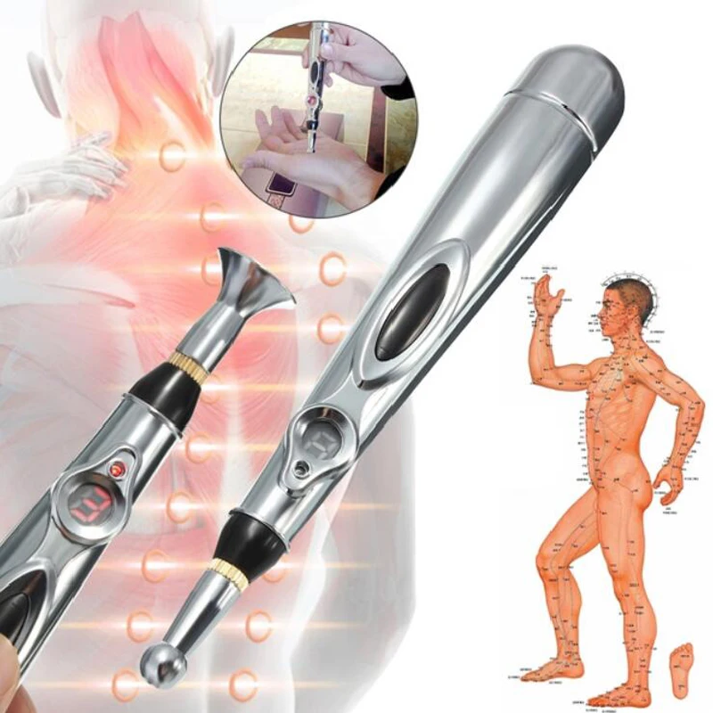 

Electric Acupuncture Magnet Energy Pen Laser Meridian Pain Relif Therapy Heal Body Acupoint Point Massage Face Lift Health Care